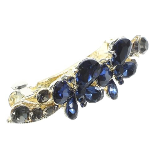 HEATSHAKING Elegante Strass Haarspange Damen Rhinestone Barrette Glänzend Frühling Haarclip für Frauen Vielseitig Stylisch Schmuckaccessoire für Alltag Büro von HEATSHAKING