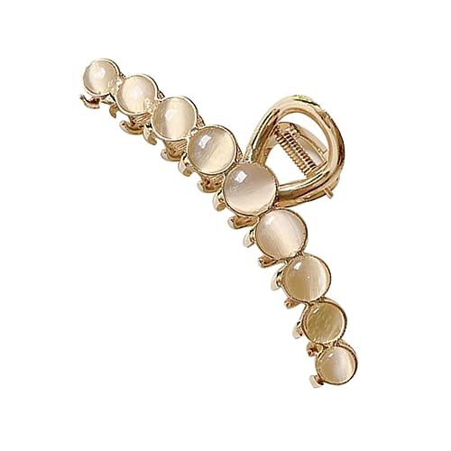 HEATSHAKING Große Haarklammer Damen Haarschmuck Katzenaugenstein Rutschfeste Haarspange für Dickes Haar Haarklammer zum Styling und Vielseitigem Einsatz von HEATSHAKING