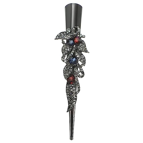 HEATSHAKING Große Haarspange Alligator Clip mit Funkelnden Strasssteinen Rutschfester Haarklammer für Damen Eleganter Retro Stil für Hochzeit und Alltag Vielseitiger Haarschmuck von HEATSHAKING