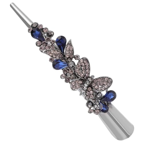 HEATSHAKING Großer Haarklammer Damen Retro Haarspange mit Strass Robuster Haarschmuck für Dickes und Leichter Langlebiger Haarclip für Hochzeit Party Festliche Anlässe von HEATSHAKING