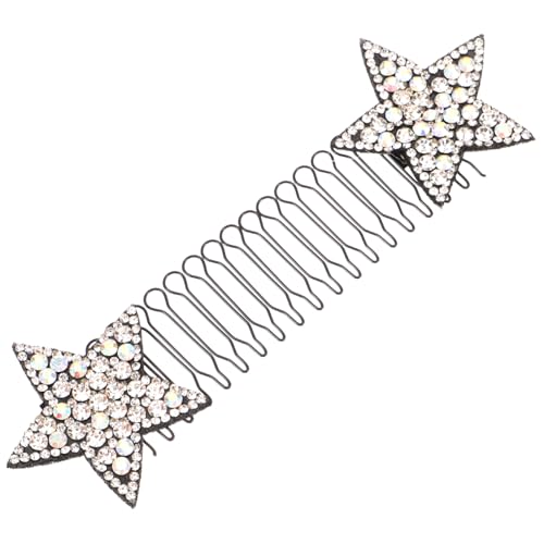HEATSHAKING Haarnadel Weißer Stern Haarclip Haarschmuck Hochelastisch Leicht Tragbar Für Damen Mädchen Zum Fixieren Und Stylen Von Dünnem Dickem Haar von HEATSHAKING