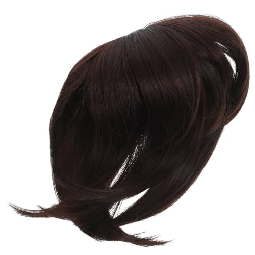 HEATSHAKING Hair Volume Topper Für Damen Unsichtbare Synthetische Haarpartie Für Dünner Werdendes Haar Tiefbraun Für Looks Und Vielseitige Anlässe von HEATSHAKING