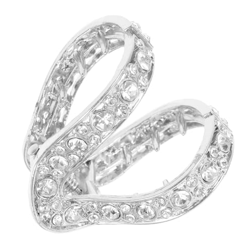 HEATSHAKING Haarspange Kralle Mit Strass Für Frauen Robuste Haarklammern Für Hohe Frisuren Leichte Metall-haarclips Für Vielzahl Von Haarstylings Stilvolles Haar-accessoire Für Damen Und Mädch von HEATSHAKING