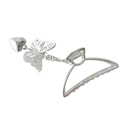 HEATSHAKING Hohlgearbeitete Haarklammer Metall Haarschmuck Damen Elegant Stilvoll Bogenförmige Haarspange Für Alltag Party und Dusche von HEATSHAKING