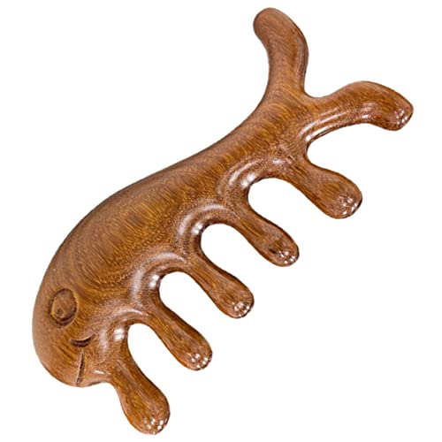 HEATSHAKING Holzkamm Mit Breiten Zähnen Massage-haarkamm Aus Holz Für Lockiges Und Glattes Haar Für Männer Und Frauen Zum Entwirren Und Kombinieren von HEATSHAKING