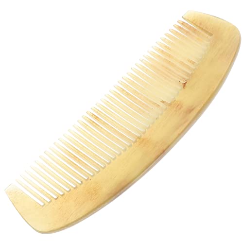 HEATSHAKING Naturhornkamm Für Damen Antistatischer Tragbarer Kamm Zur Haarglättung Und Haarausfallprävention Fördert Die Durchblutung Und Entwirrt Sanft Haare von HEATSHAKING