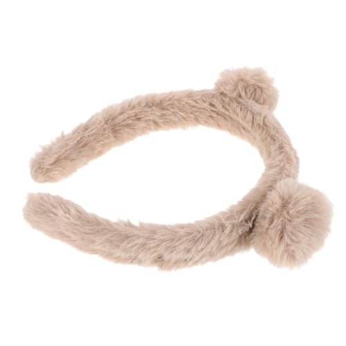 HEATSHAKING Plüsch Bärenohren Haarreifen Verstellbar Weiches Cartoon Haarband für Gesichtspflege Makeup Stirnband Kuscheliges Tierohren Accessoire für Damen und Mädchen von HEATSHAKING