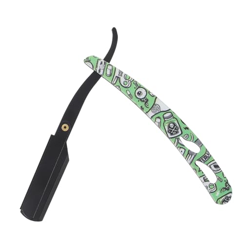 HEATSHAKING Professionelles Haarschneidewerkzeug aus Manuelles Rasiermesser für Haarentfernung und Bartpflege für Friseure und Heimgebrauch Scharfe Klingen von HEATSHAKING