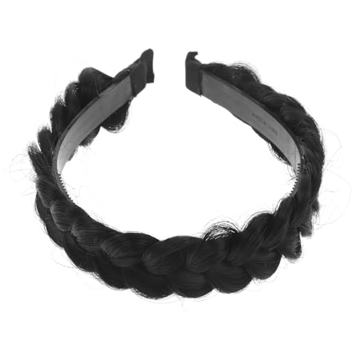 HEATSHAKING Rutsch Haarband mit Geflochtener Zopfform Bequemes Stirnband mit Integriertem Zahn für Damen Vielseitiger Haarschmuck für Lockiges und Glattes Haar Modisch und Sicherer von HEATSHAKING