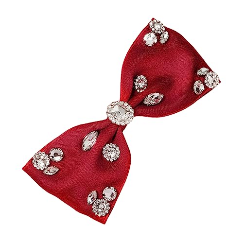HEATSHAKING Schleifen Haarspange mit Strass für Damen Haarschmuck für Mädchen Übergröße Metall für Partys und Reisen von HEATSHAKING