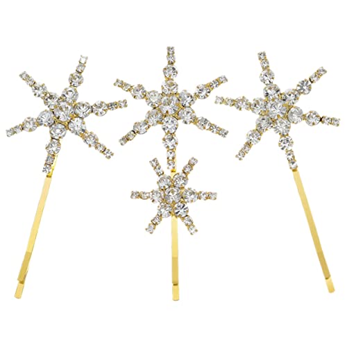 HEATSHAKING Stern Haarspangen Satz für Damen Glitzernde Haarclips für Dickes Haar Haarschmuck Accessoires für Mädchen und für Besondere Anlässe und Alltag mit Strass Verziert von HEATSHAKING