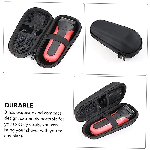 HEATSHAKING Tragbare Aufbewahrungstasche für Herren Haarschneider und Elektrischen Rasierer Stoßfest mit Handgelenkschlaufe Kompakt für Reisen und Alltag Passend für Bart und Kopftrimmer von HEATSHAKING