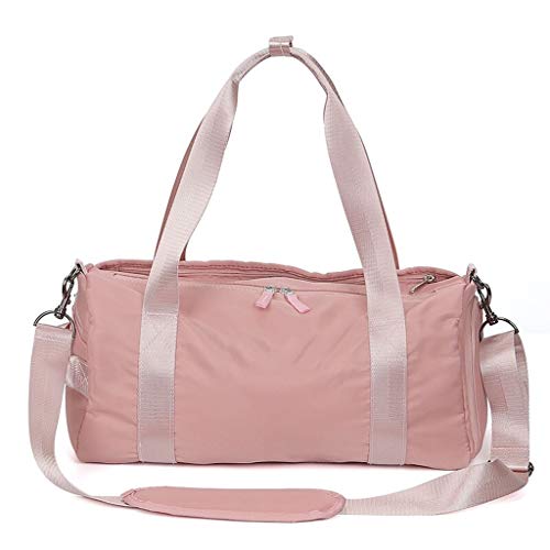 Turnbeutel/Sporttaschen Sport Compartment Fitness Tasche Frauen (mit Schuhtasche and Wet Bag) Fitness Reisetasche, (pink) Reisetaschen von HEBBES