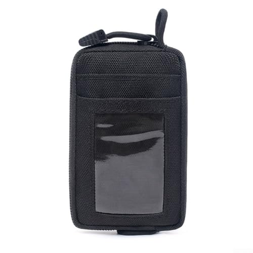 Essential Portable Key Change Purse Wallet with Multiple Storage Options for Outdoor Activities (Black), Schwarz von HEBEOT