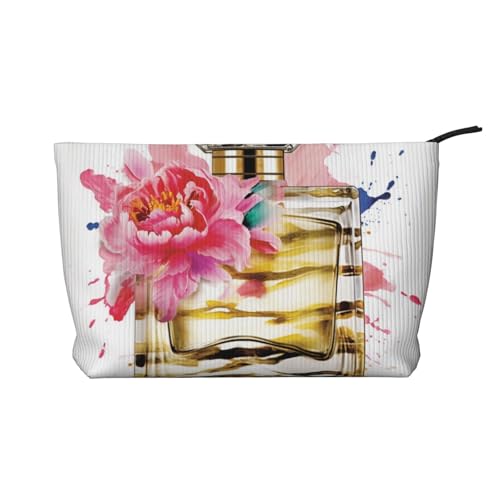 Fantasy Spring Flowers Swing Prints Cord Make-up-Tasche für Frauen Mädchen, geräumiger Reise-Kosmetik-Organizer für Make-up, Toilettenartikel & Essentials, Modisches Parfüm, Einheitsgröße von HEBSDFG