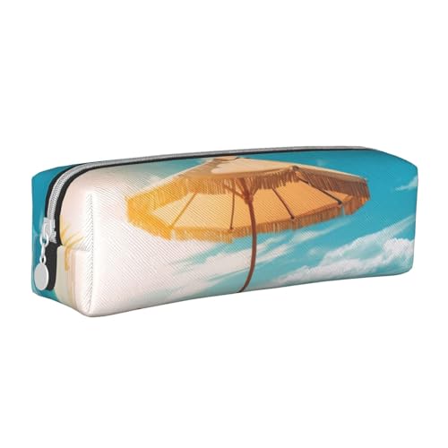 HEBSDFG Federmäppchen und Kosmetiktasche aus Leder, minimalistischer Organizer mit Reißverschluss, für Schule, Büro, Reisen, stilvolles Geschenk, weiß, Einheitsgröße, Schulranzen HEBSDFG Federmäppchen und Kosmetiktasche aus Leder, minimalistischer Organizer mit Reißverschluss, für Schule, Büro, Reisen, stilvolles Geschenk, weiß, Einheitsgröße, Schulranzen von HEBSDFG