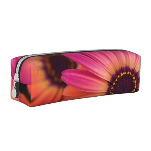 HEBSDFG Federmäppchen und Kosmetiktasche aus Leder mit Chrysanthemen-Aufdruck, minimalistischer Organizer mit Reißverschluss, für Schule, Büro, Reisen, stilvolles Geschenk, weiß, Einheitsgröße, HEBSDFG Federmäppchen und Kosmetiktasche aus Leder mit Chrysanthemen-Aufdruck, minimalistischer Organizer mit Reißverschluss, für Schule, Büro, Reisen, stilvolles Geschenk, weiß, Einheitsgröße, von HEBSDFG