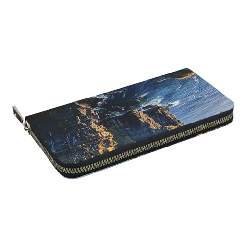 HEBSDFG New York bedruckte lange Geldbörse für Damen und Herren, PU-Leder, Handgeldbörse mit Kartenhalter, Reißverschluss, Irland Outdoors County Clare the Cliffs, Einheitsgröße, Casual HEBSDFG New York bedruckte lange Geldbörse für Damen und Herren, PU-Leder, Handgeldbörse mit Kartenhalter, Reißverschluss, Irland Outdoors County Clare the Cliffs, Einheitsgröße, Casual von HEBSDFG