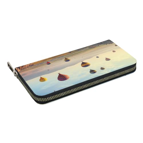 Husky Dog Printed Long Wallet for Men and Women PU Leather Hand Purse with Card Holder, Zipper Closure, Heißluftballons, Einheitsgröße, Casual Husky Dog Printed Long Wallet for Men and Women PU Leather Hand Purse with Card Holder, Zipper Closure, Heißluftballons, Einheitsgröße, Casual von HEBSDFG