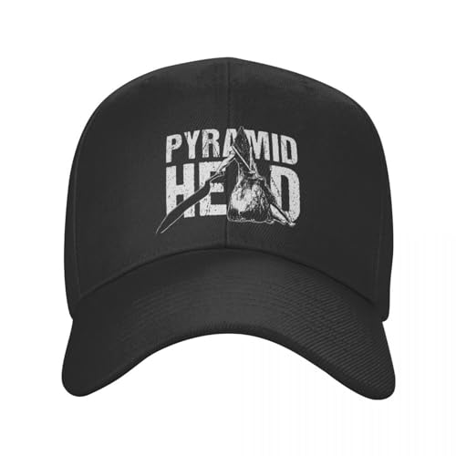 HEBUOUI Baseballmütze Unisex Reine Baumwolle Pyramide Kopf Silent Hill Kappen Männer Frauen Outdoor Videospiel Trucker Hut Sonnenkappen Verstellbare Snapback Caps Baseballmützen Outdoor Geschenk von HEBUOUI