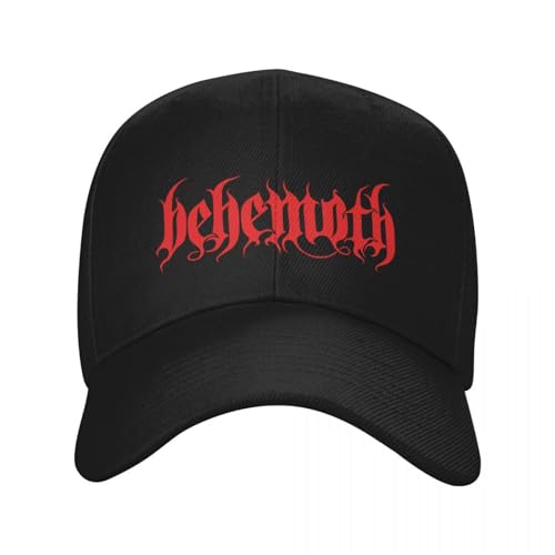 HEBUOUI Baseballmütze Unisex atmungsaktiv Behemoth Metallband Lustig Baseball Männer Polyester Hüte Verstellbarer Hut Mode Casual Kappe LKW Fahrer Hut Outdoor Geschenk von HEBUOUI