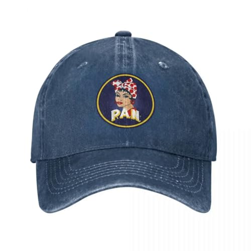 HEBUOUI Herren Baseballmütze aus Reiner Baumwolle Y2K Harina Pan Arepa Venezuela Baseball Classic Distressed Washed Venezuelan Snapback Cap Männer Frauen Outdoor Workouts Caps Hut Outdoor Geschenk von HEBUOUI