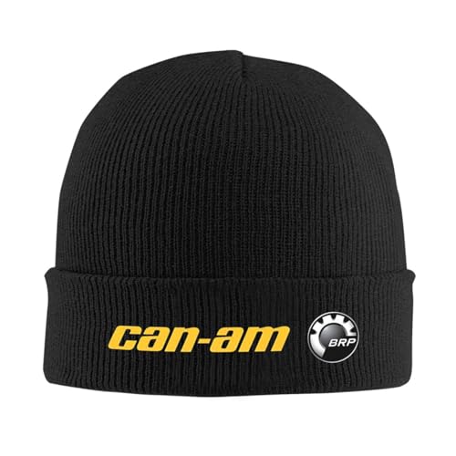 HEBUOUI Herren Bean Hat für Winter Wärme BRP Moto Racing Canam Strickmütze Mützen Winter Hüte Warm Unisex Neue Kappe für Männer Frauen Geschenk von HEBUOUI