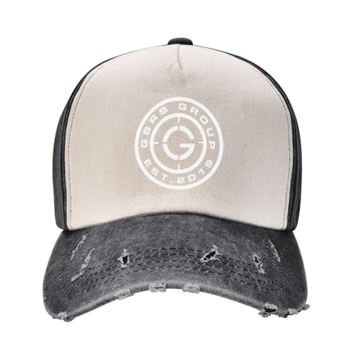 HEBUOUI Herren Retro Cowboyhut Baseballmütze GBRS Forward Observations Group Stuff für Männer Frauen Vintage Distressed Washed Casquette Papa Hut das Geschenk von HEBUOUI