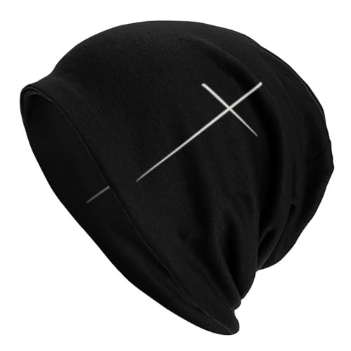 HEBUOUI Religiöse Skullies Mützen Mützen Winter Warm Frauen Männer Strickmütze Unisex Erwachsene Kreuz Haube Hüte Personalisiertes Freund von HEBUOUI