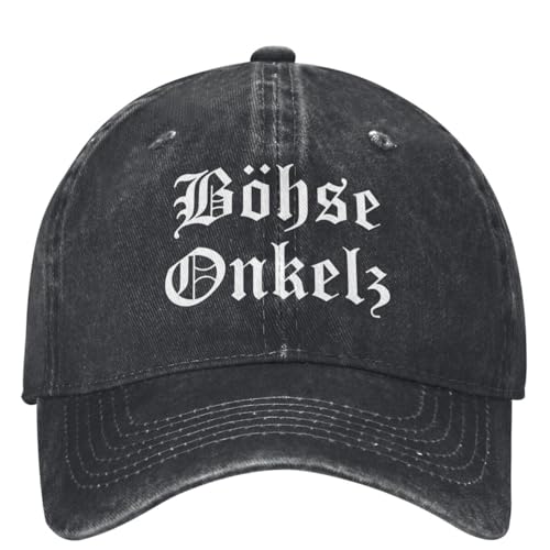 Rock Bohse Onkelz Baseball Cap Musik Mode Unisex Männer Hip Hop Papa Hüte Sonnenblenden Outdoor Gym Baseball Caps Geschenkidee Outdoor Freizeit Geschenk von HEBUOUI