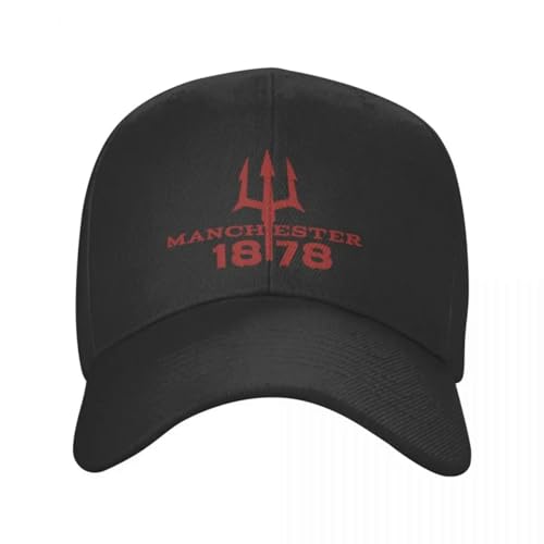 Teufel Von Manchester Manchester Ist Rot United Baseballkappe Snapback Mode Baseball Hüte Atmungsaktiv Casual Unisex Beste Freundin Geschenke Halloween von HEBUOUI
