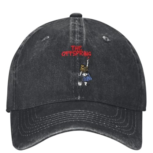 The Offspring Denim Baseballkappe Outdoor Gym Hip Hop Papa Hüte Sommer Unisex Teens y2k Cool Sunshade Snapback Cap Outdoor Freizeitgeschenk von HEBUOUI