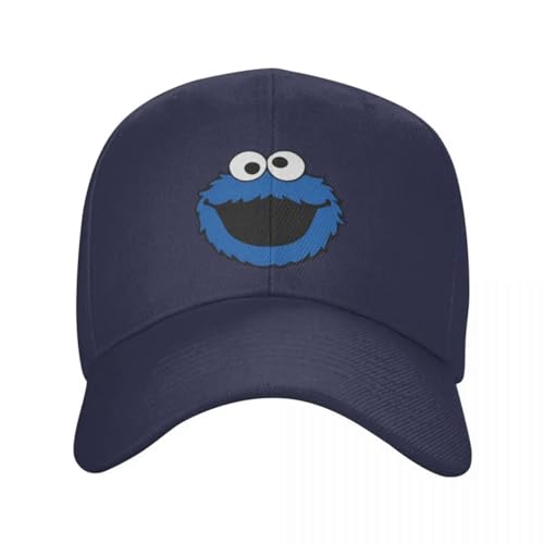 Unisex-Baseballmütze Personalisierte Cartoon Sesam Krümelmonster Baseballmütze Hip Hop Frauen Männer Verstellbare Straße Papa Hut Frühling Snapback Caps Outdoor Geschenk von HEBUOUI