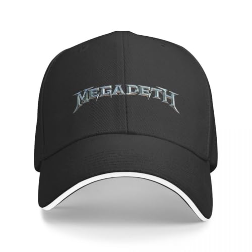 Unisex Megadeth Metal Rock Band Cap Retro Baseball Caps Polyester Hut Trucker Hut Verstellbare Sportkappe Ganz Neue Beste Freundin Geschenke Halloween von HEBUOUI