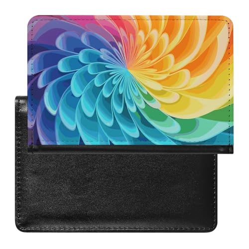 Reisepasshülle Reisezubehör 3D Wolf Traumfänger Wasserdicht Reisepass Reisebrieftasche mit Kartenfächern für Damen Herren, Rainbow Dynamic, Einheitsgröße Reisepasshülle Reisezubehör 3D Wolf Traumfänger Wasserdicht Reisepass Reisebrieftasche mit Kartenfächern für Damen Herren, Rainbow Dynamic, Einheitsgröße von HEBVNJF