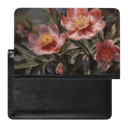 Reisepasshülle Reisezubehör Frühlingsblume Wasserdicht Reisepass Reisebrieftasche mit Kartenfächern für Damen und Herren, Frühlingsblumendesign, Einheitsgröße von HEBVNJF