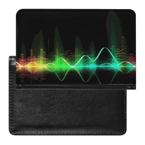 Reisepasshülle Reisezubehör Korallenfarbene Muster Wasserdicht Reisepass Reisebrieftasche mit Kartenfächern für Damen Herren, Coole Musik-Soundwelle, Einheitsgröße Reisepasshülle Reisezubehör Korallenfarbene Muster Wasserdicht Reisepass Reisebrieftasche mit Kartenfächern für Damen Herren, Coole Musik-Soundwelle, Einheitsgröße von HEBVNJF