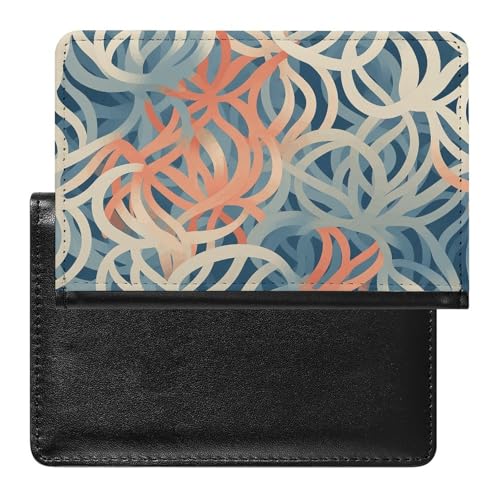 Reisepasshülle Reisezubehör Korallenfarbene Muster Wasserdicht Reisepass Reisebrieftasche mit Kartenfächern für Damen Herren, Korallenfarbene Muster, Einheitsgröße von HEBVNJF