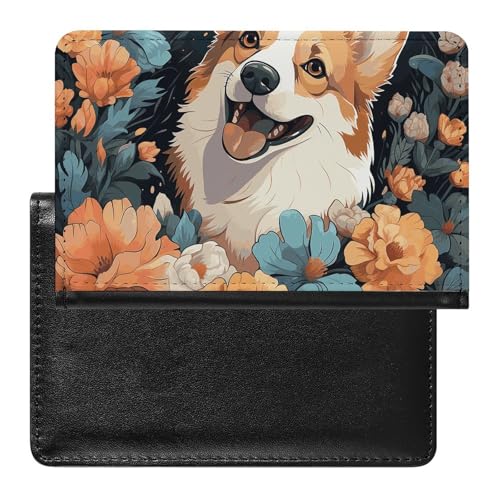 Reisepasshülle Reisezubehör Viele Grüne Kleeblätter Wasserdicht Reisepass Reisebrieftasche mit Kartenfächern für Damen Herren, Corgi-Muster, Einheitsgröße Reisepasshülle Reisezubehör Viele Grüne Kleeblätter Wasserdicht Reisepass Reisebrieftasche mit Kartenfächern für Damen Herren, Corgi-Muster, Einheitsgröße von HEBVNJF