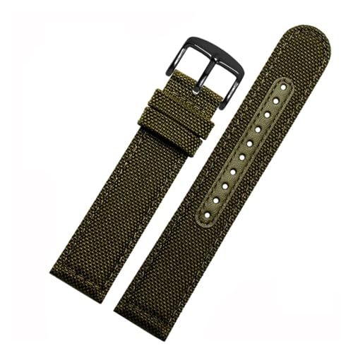 21 mm 22 mm Nylon-Uhrenarmband for Outdoor-Sportarten, wasserdicht, kompatibel mit der SRPC31J1-Männerserie, kompatibel mit dem SSC295J1-Canvas-Armband, geeignet for den täglichen Gebrauch(Black Gray, von HECHENBAO