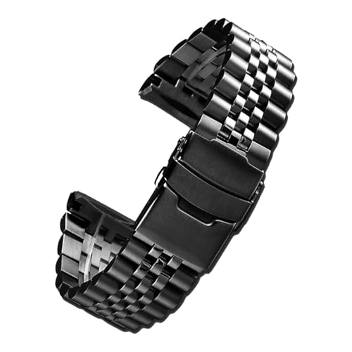 HECHENBAO Edelstahl-Uhrenarmband, kompatibel mit SRPA21, SRP777, SRPC25, SRP773, SRP775, SRP779, Armband, 22 mm, geeignet for den täglichen Gebrauch(Black) von HECHENBAO