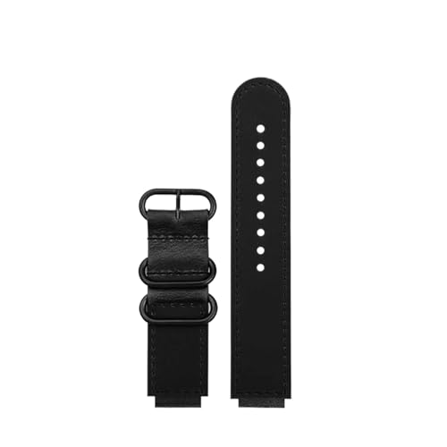 Herrenarmband aus mattiertem Rindsleder, kompatibel mit 3410 GW-9400 9300 GW-9400DCJ-Armband, 16 mm, konvexes Schnittstellenarmband, geeignet for den täglichen Gebrauch(Black-Black) von HECHENBAO