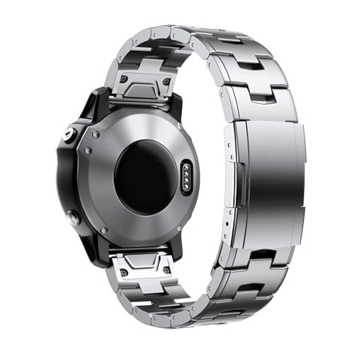 HECHENBAO Kompatibel mit 5plus/6/5 Metall-Uhrenarmband, geeignet for den täglichen Gebrauch(Silver,22mm) von HECHENBAO