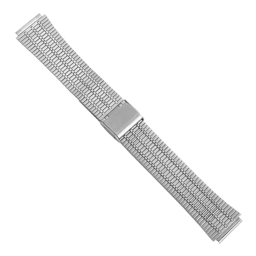 HECHENBAO Kompatibel mit AE1200 A158 A159 A168 B650 F91 Uhrenarmband aus Metall mit Netzband, geeignet for den täglichen Gebrauch von HECHENBAO