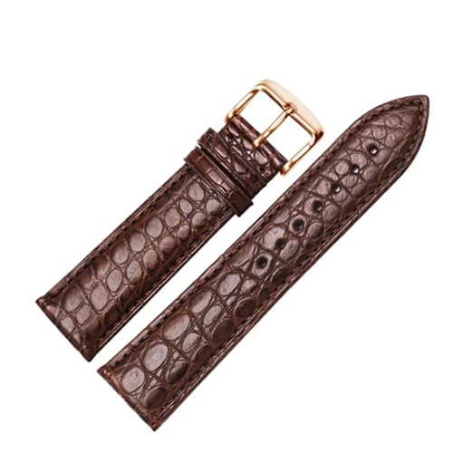 HECHENBAO Lederarmband 20 21 22 mm, schwarzes klassisches Armband for Männer und Frauen, geeignet for den täglichen Gebrauch(Brown C2,21mm) von HECHENBAO