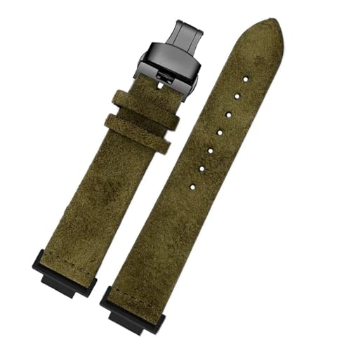 HECHENBAO Lederarmband kompatibel mit DW-5600 GW-B5600 GW-M5610 Wildleder-Fluff 16 mm Uhrenarmband Braunes Armband Geeignet for den täglichen Gebrauch(Celestial Teal) von HECHENBAO