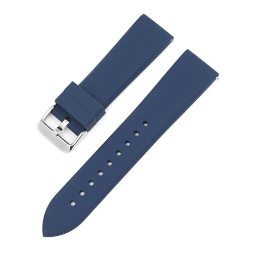 HECHENBAO Sport-Silikonarmband, 16 mm, 18 mm, 20 mm, wasserdicht, for Herren und Damen, universelles Uhrenarmband, geeignet for den täglichen Gebrauch(Royal blue,16mm) von HECHENBAO