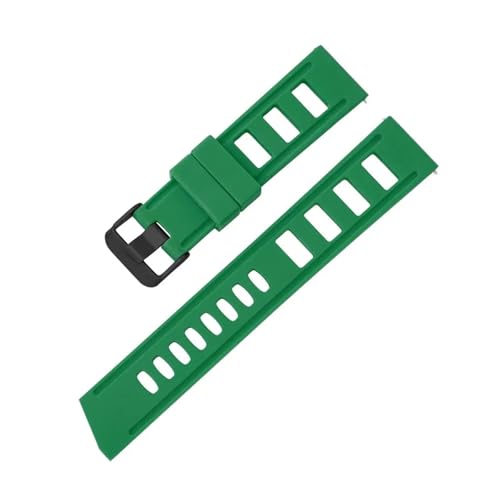 HECHENBAO Sport Silikonarmband 20mm 22mm Herren Wasserdicht Atmungsaktiv Uhrenarmband Armband Geeignet for den täglichen Gebrauch(Green B,22mm) von HECHENBAO