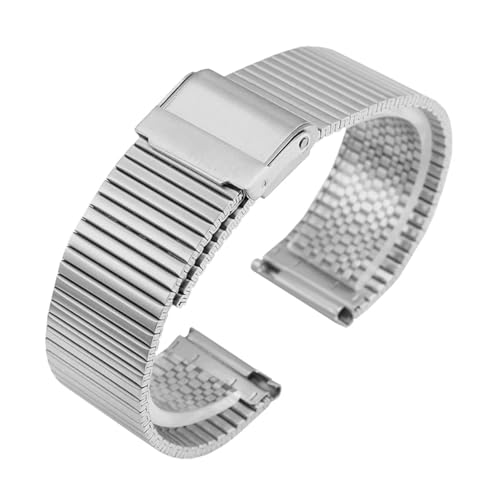 HECHENBAO Uhrenarmband for Männer und Frauen, Edelstahlarmband 20/22 mm Armband for den täglichen Gebrauch(Silver,20mm) von HECHENBAO