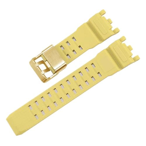 Uhrenarmband kompatibel mit GWG-2000-1A1/2040 Outdoor-Uhrenkette aus Silikonkautschuk for Herren, geeignet for den täglichen Gebrauch(Yellow B) von HECHENBAO